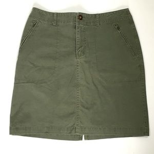 Eddie Bauer straight skirt green stretch (E414)